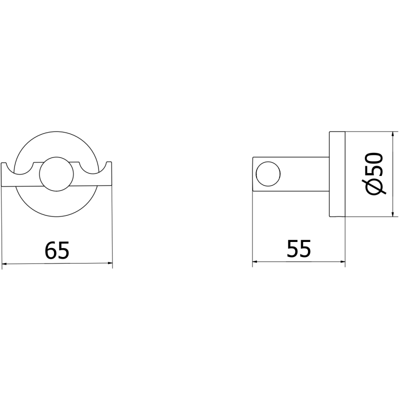 Mexen Ovio dubultais dvieļu āķis, zelta - 70A19512-50