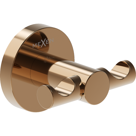 Mexen Ovio gancho duplo para toalhas, ouro rosa - 70A19512-60