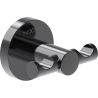 Mexen Ovio podwójny haczyk na ręcznik, black chrome - 70A19512-73