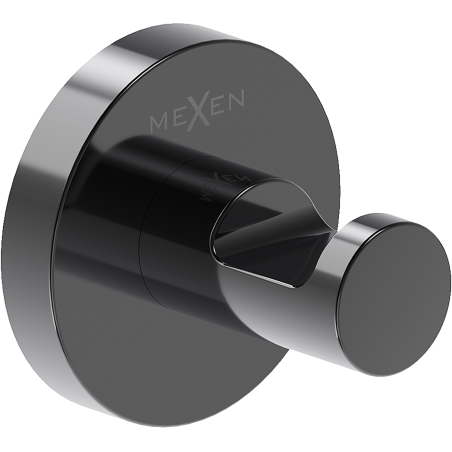 Mexen Ovio haczyk na ręcznik, black chrome - 70A19511-73