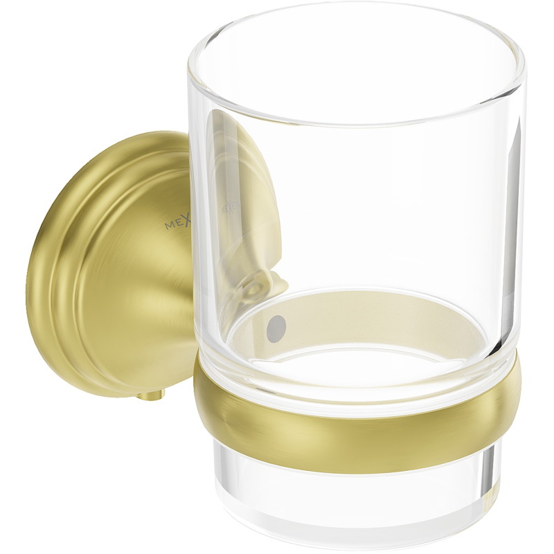 Mexen Lusso mugg för tandborstar, borstad guld - 70A16851-55