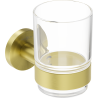 Mexen Ovio vaso para cepillos de dientes, dorado cepillado - 70A19551-55