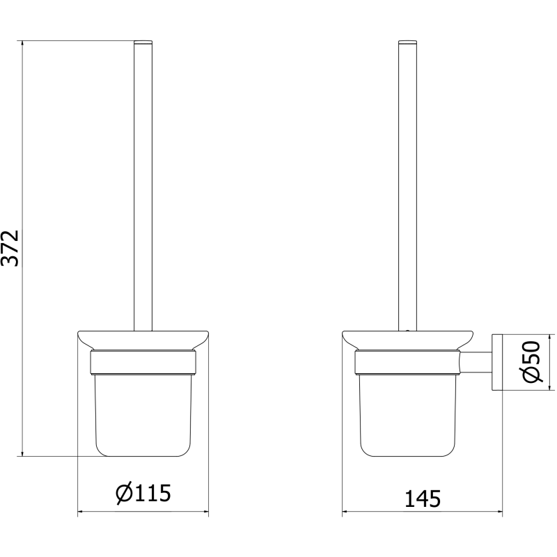 Mexen Ovio tualetes birste, balta - 70A19571-20
