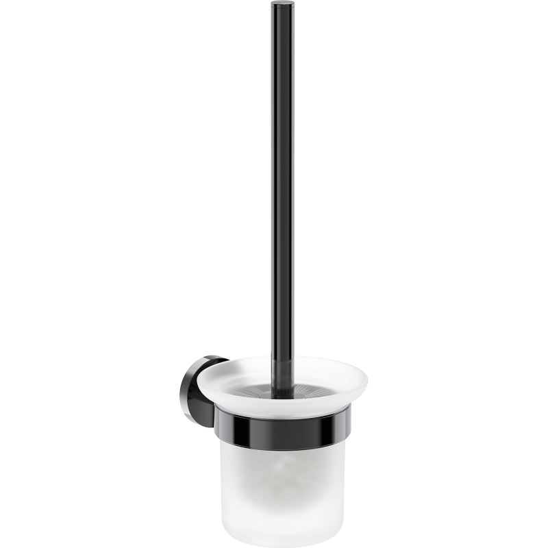 Mexen Ovio szczotka toaletowa, black chrome - 70A19571-73