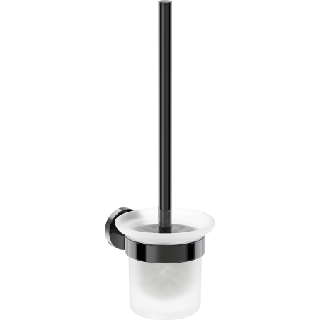 Mexen Ovio szczotka toaletowa, black chrome - 70A19571-73