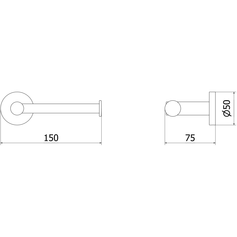 Mexen Ovio tualetes papīra turētājs, balts - 70A19525-20