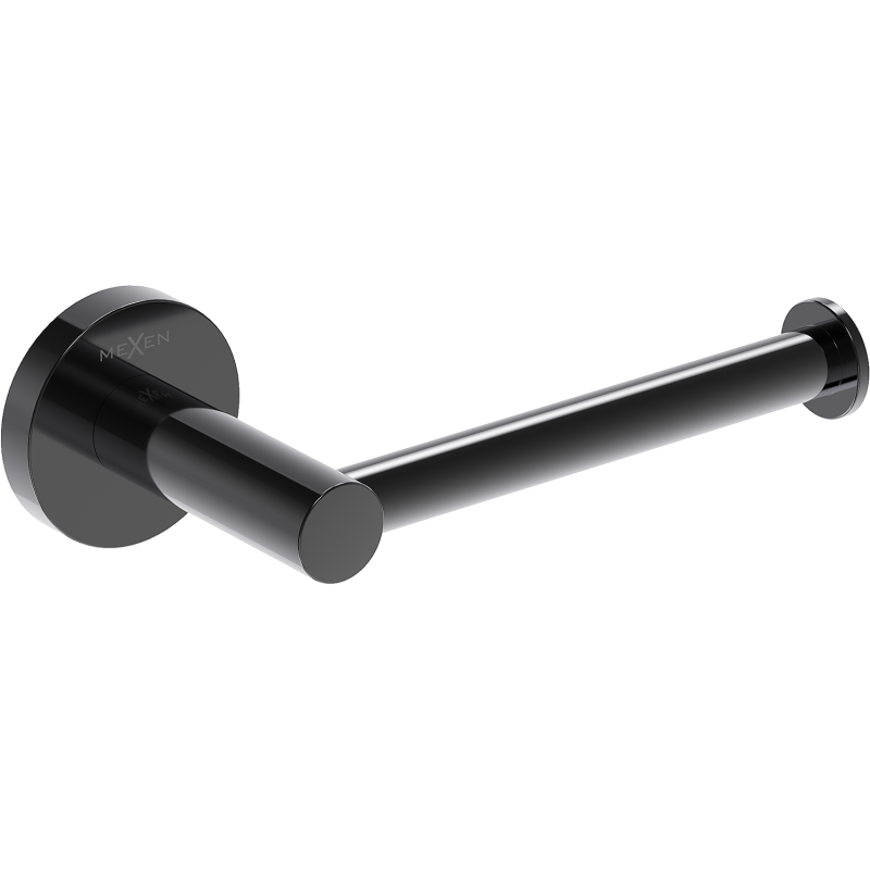 Mexen Ovio uchwyt na papier toaletowy, black chrome - 70A19525-73