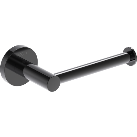Mexen Ovio tualetes papīra turētājs, melns hroms - 70A19525-73