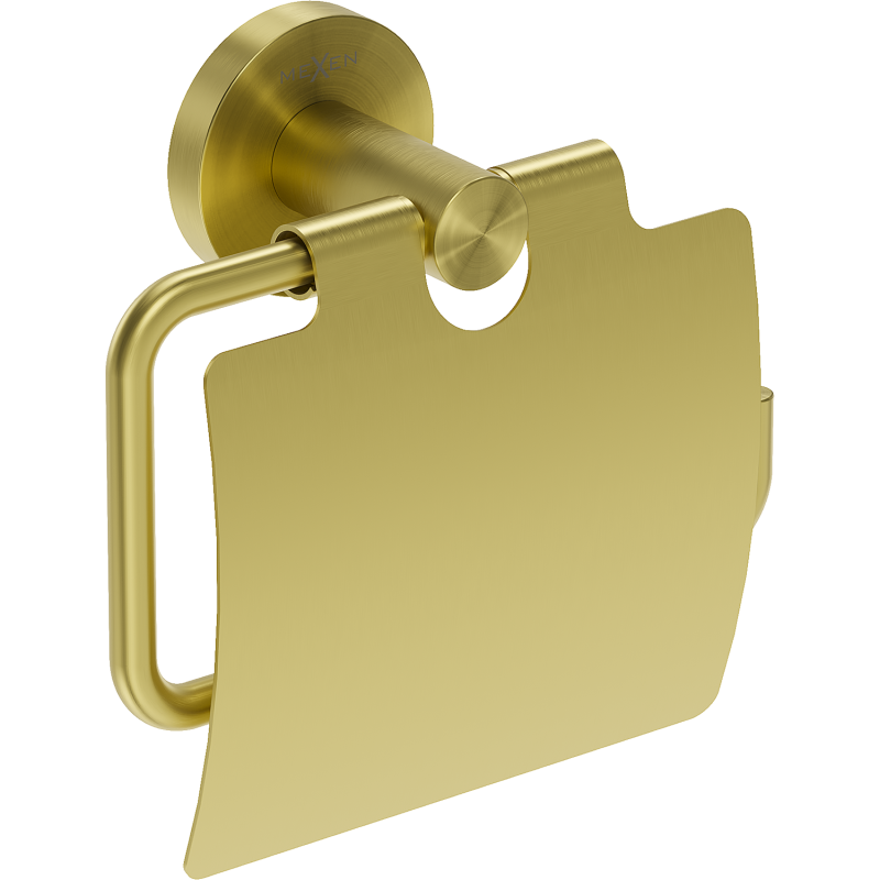 Mexen Ovio tualetes papīra turētājs, matēts zelts - 70A19521-55