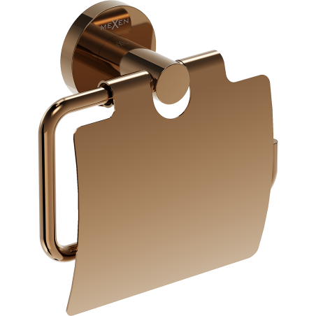 Mexen Ovio tualetes papīra turētājs, rozā zelts - 70A19521-60