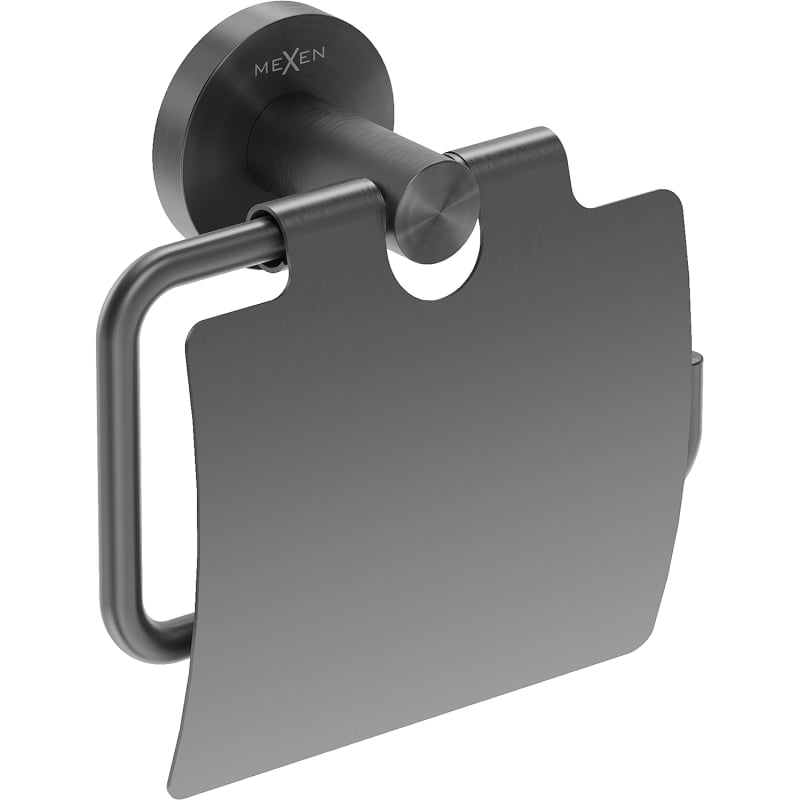 Mexen Ovio support pour papier toilette, gris canon brossé - 70A19521-66