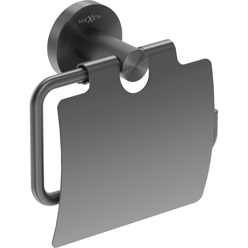Mexen Ovio tualetes papīra turētājs, birstīts ieroču pelēks - 70A19521-66