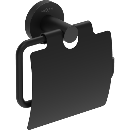 Mexen Ovio tualetes papīra turētājs, melns - 70A19521-70