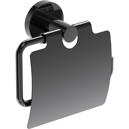 Mexen Ovio toilet paper holder, black chrome - 70A19521-73