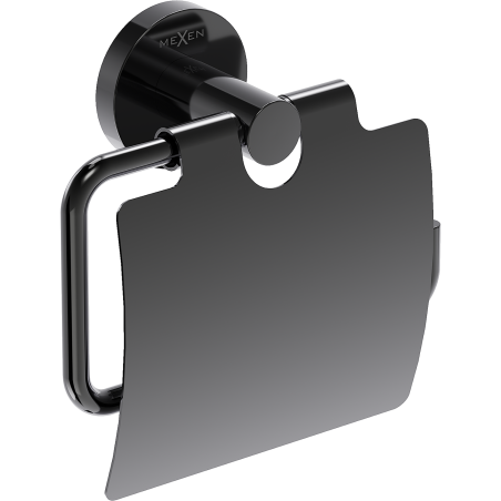 Mexen Ovio uchwyt na papier toaletowy, black chrome - 70A19521-73