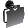 Mexen Ovio toilet paper holder, black chrome - 70A19521-73