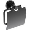 Mexen Ovio uchwyt na papier toaletowy, black chrome - 70A19521-73