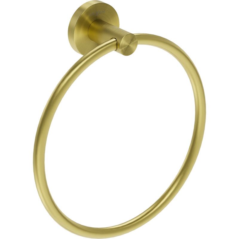 Mexen Ovio perchero para toallas, dorado cepillado - 70A19531-55