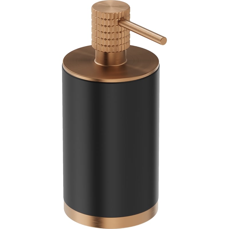 Mexen Triv distributeur de savon sur pied, noir/cuivre brossé - 70A33059-65B
