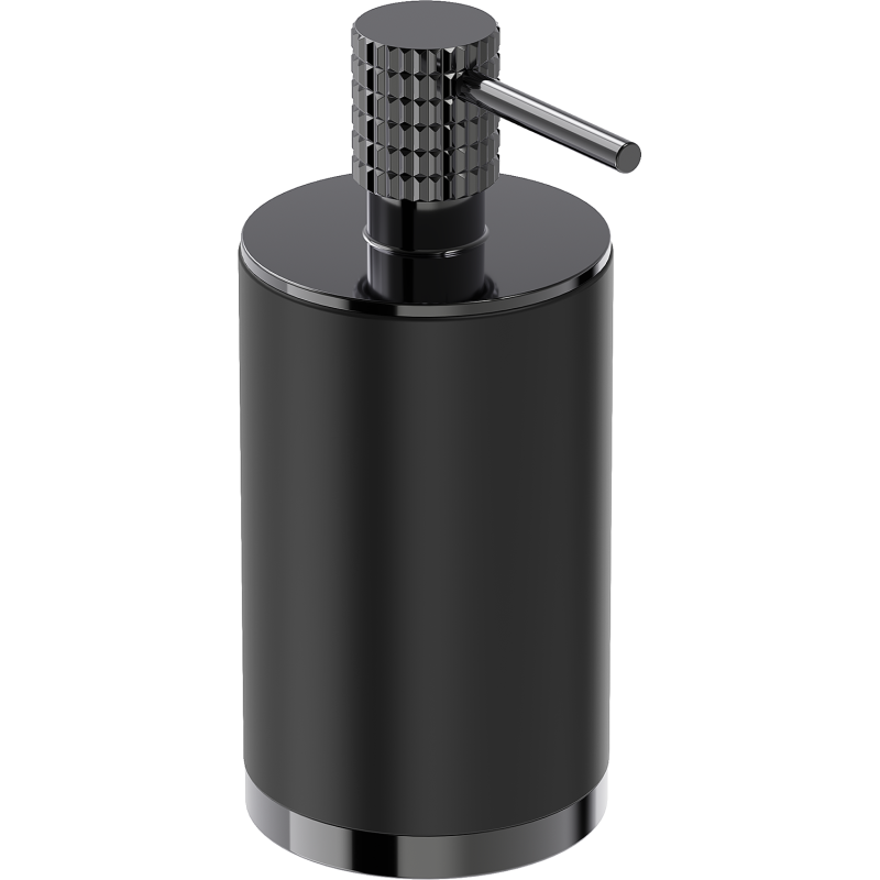 Mexen Triv dozownik do mydła stojący, czarny/black chrome - 70A33059-73B