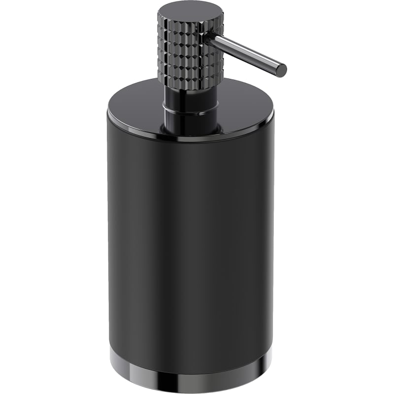Mexen Triv fristående tvålpump, svart/black chrome - 70A33059-73B