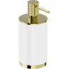 Mexen Triv standing soap dispenser, white/gold - 70A33059-50W