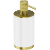 Mexen Triv standing soap dispenser, white/brushed gold - 70A33059-55W
