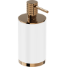 Mexen Triv dispensador de sabão de pé, branco/ouro rosa - 70A33059-60W