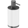 Mexen Triv distributeur de savon debout, blanc/gris pistolet brossé - 70A33059-66W