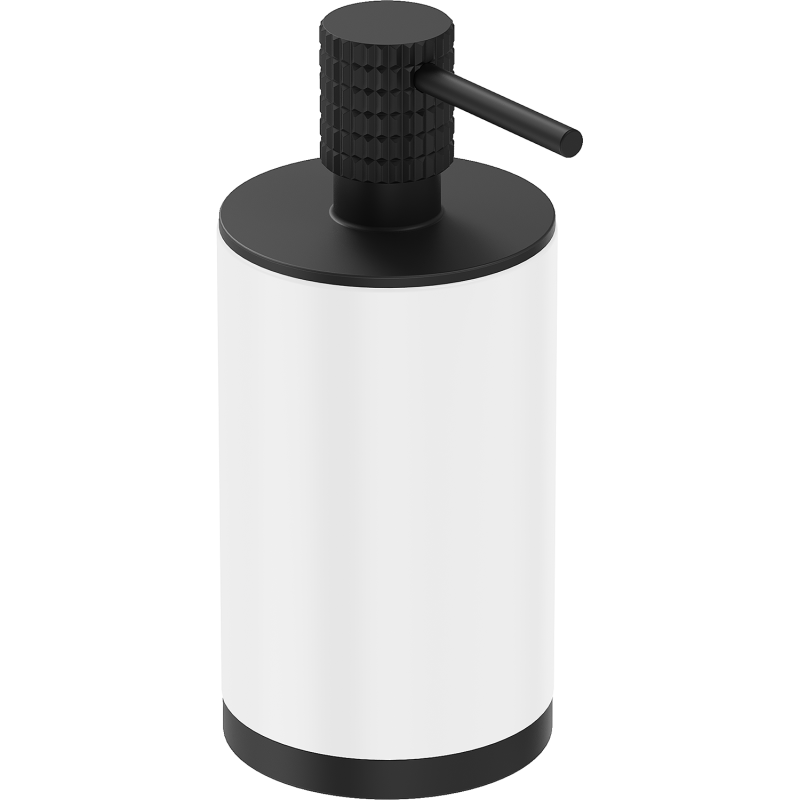 Mexen Triv stāvstāv mydla dozator, balts/melns - 70A33059-70W