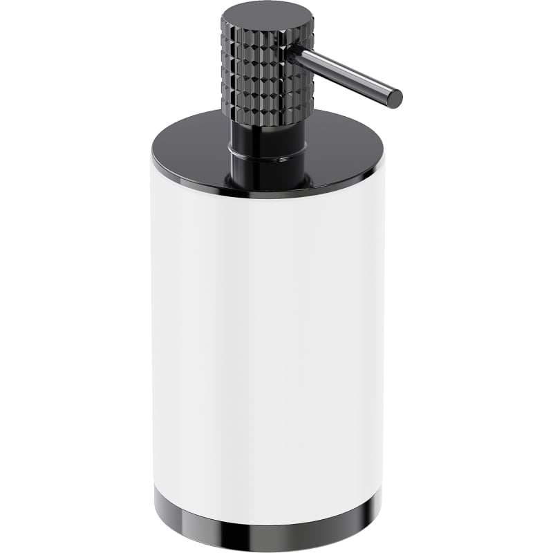 Mexen Triv distributeur de savon à poser, blanc/chrome noir - 70A33059-73W