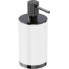 Mexen Triv staande zeepdispenser, wit/black chrome - 70A33059-73W