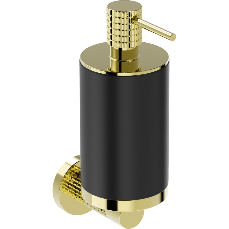 Mexen Triv tvåldispenser, svart/guld - 70A33058-50B