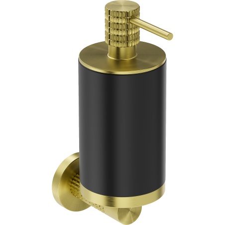 Mexen Triv dispenser di sapone, nero/oro spazzolato - 70A33058-55B