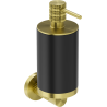 Mexen Triv soap dispenser, black/brushed gold - 70A33058-55B