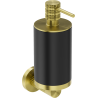 Mexen Triv tvåldispenser, svart/borstad guld - 70A33058-55B