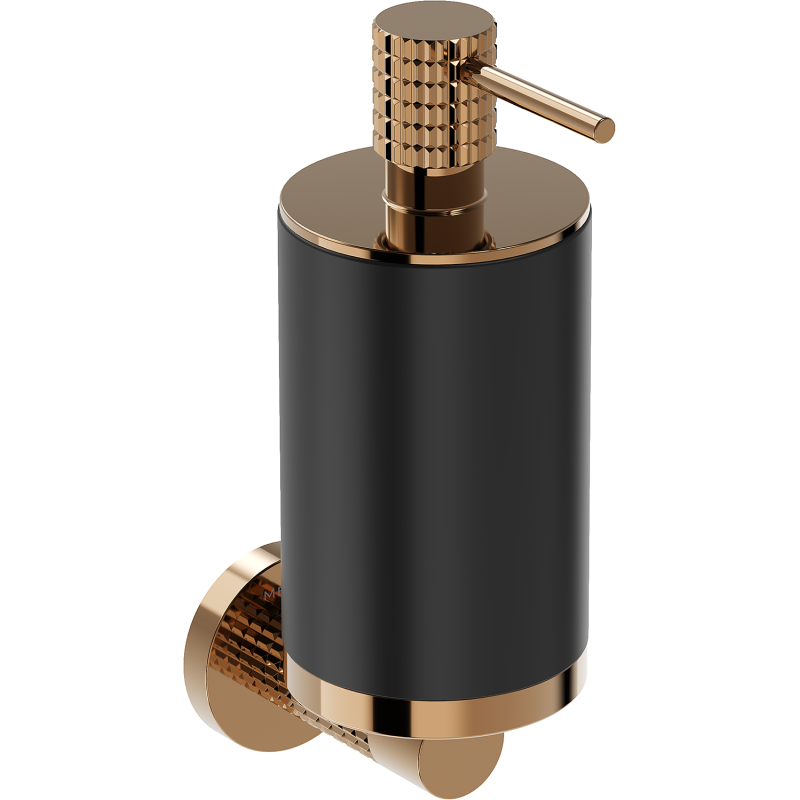 Mexen Triv ziepju dozators, melns/rozā zelts - 70A33058-60B