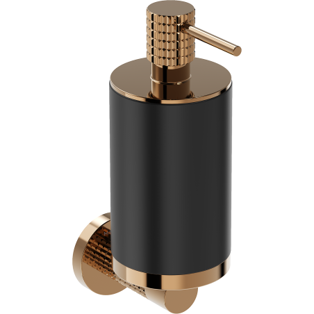 Mexen Triv ziepju dozators, melns/rozā zelts - 70A33058-60B