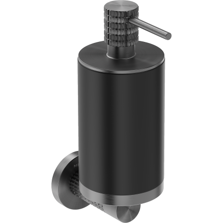 Mexen Triv zeepdispenser, zwart/geborsteld kanon grijs - 70A33058-66B
