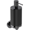 Mexen Triv soap dispenser, black/black chrome - 70A33058-73B