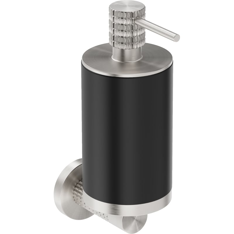 Mexen Triv Seifenspender, Schwarz/Gebürsteter Nickel - 70A33058-97B