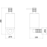 Mexen Triv dozownik do mydła, biały - 70A33058-20W