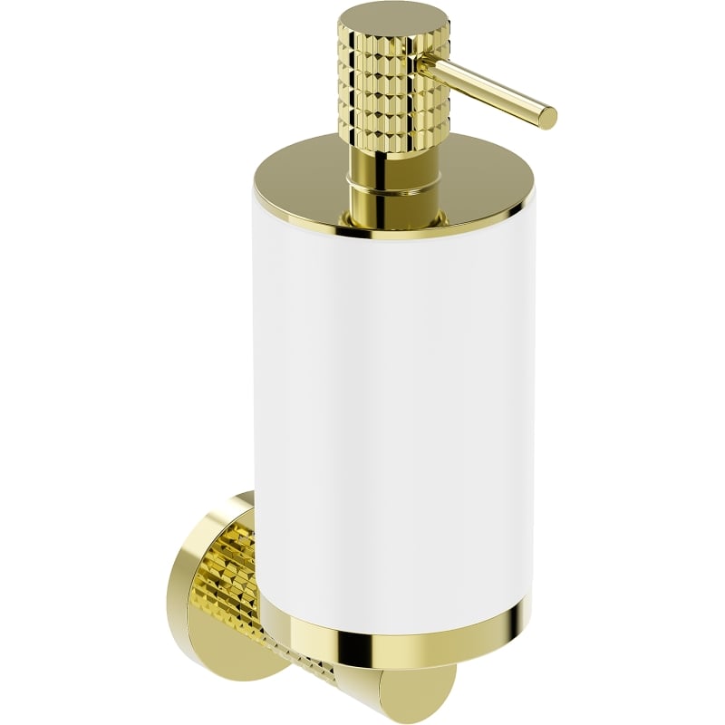 Mexen Triv dispensador de sabão, branco/dourado - 70A33058-50W