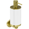 Mexen Triv soap dispenser, white/brushed gold - 70A33058-55W