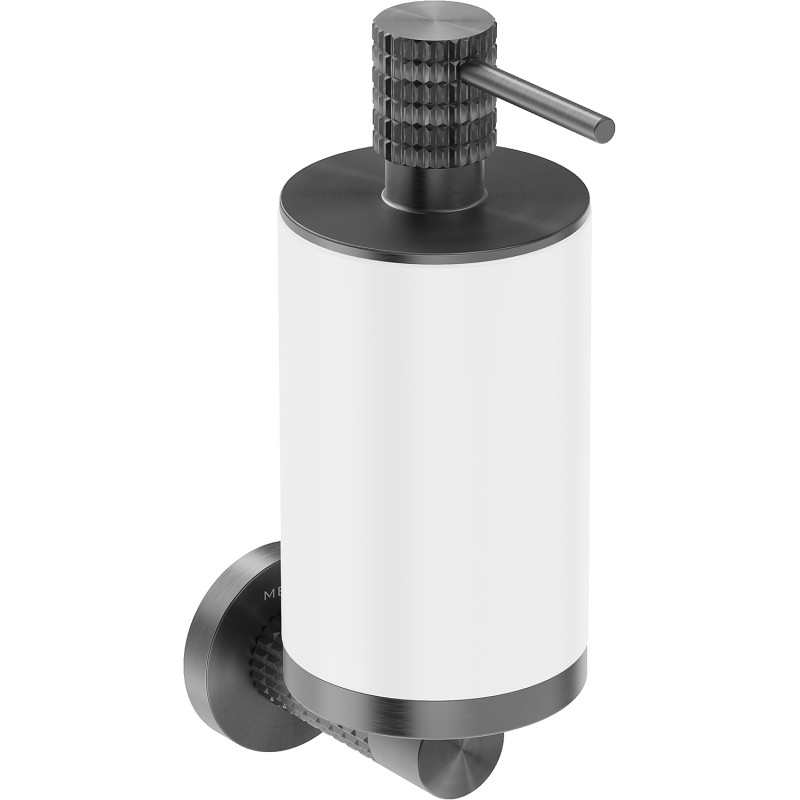 Mexen Triv zeepdispenser wit/geborsteld gun gray - 70A33058-66W