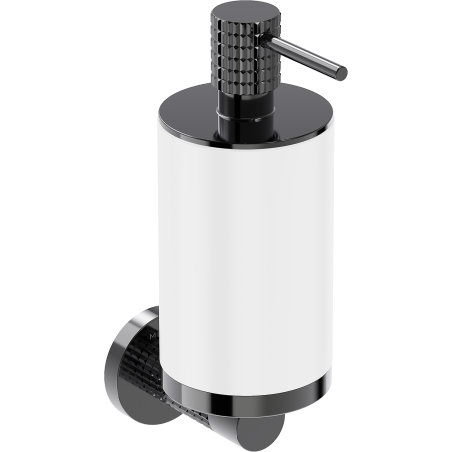 Mexen Triv zeepdispenser, wit/zwart chroom - 70A33058-73W