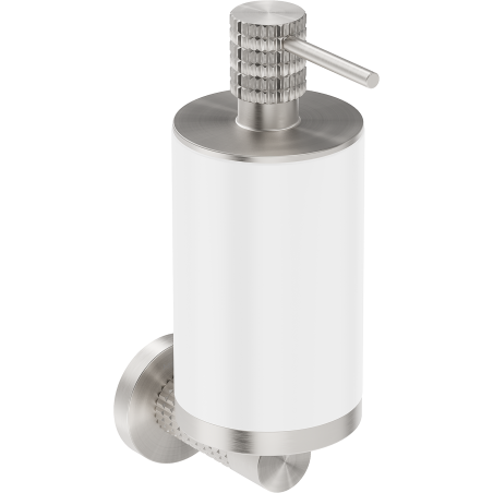 Mexen Triv dispenser di sapone, bianco/nichel spazzolato - 70A33058-97W