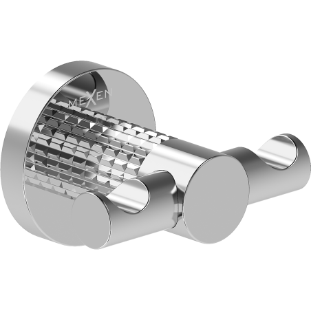 Mexen Triv Doppelter Handtuchhaken, Chrom - 70A33012-00