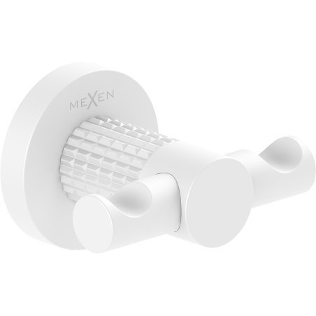 Mexen Triv dubbel handdukshållare, vit - 70A33012-20