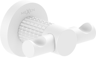 Mexen Triv divkāršs dvieļu āķis, balts - 70A33012-20